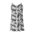 thumbnail image 5 of Teissuly Women's Round Neck Sleeveless Gradient Tie Dyed Beach Dress, 5 of 5