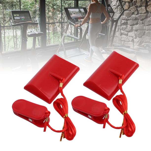 Imán De Parada De Emergencia Para Cinta De Correr, ABS, 2 Piezas, Llave De Seguridad Con Imán Para Cinta De Correr, Universal, De Alto Rendimiento Para Gimnasio