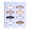 Color, variant on Hijab Pin 8 Pieces Shape Women Hijab Sari Pins Multicolor Pins Scarf Clip Brooch