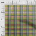 thumbnail image 1 of oneOone Cotton Poplin Twill Lime Green Fabric Madras Check Sewing Craft Projects Fabric Prints By Yard 56 Inches Wide, 1 of 4