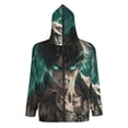 thumbnail image 2 of Attack On Titan Full Zip Hoodies Hooded Long Sleeve Jacket Lightweight Sweatshirt Warm Winter Coats M, 2 of 6
