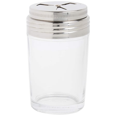 Norpro Shaker Cup Glass Adjustable Pizzeria Style Pepper/Salt/Cheese/Spice 5.25"