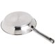 thumbnail image 4 of Sartén de acero inoxidable para horno de 10.5 pulgadas apto para cocina de 500 F ollas y sartenes apto para lavaplatos plateado, 4 of 5