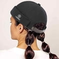 thumbnail image 2 of Chapeaux pour Hommes Bonnet Bonnet Marin Chapeau de Travail Manchette Roulée Chapeau Rétro Sans Bord avec Réglable, 2 of 5