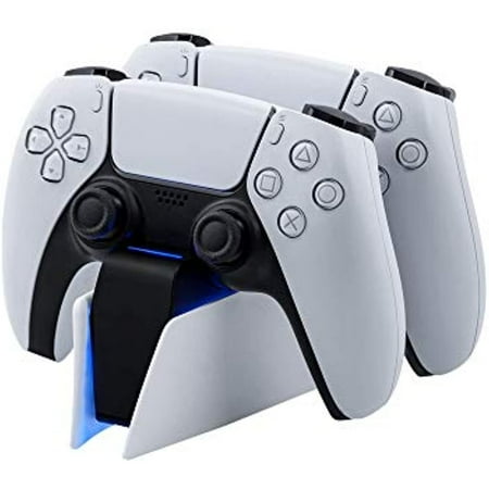 Mcbazel Dual Charger for PS5, Controller Charger Fast Charging Station Dock USB Type C Charging Adapter with LED Indicator for Playstation 5 DualSense Controller