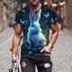 thumbnail image 1 of Tops para hombre, blusas y camisas de manga corta con cuello redondo para hombre, jersey informal con cuello redondo y estampado de Pascua para hombre, camisetas deportivas de manga corta, blusas de p, 1 of 5