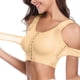thumbnail image 5 of Harmtty - Top corto corrector de postura para mujer, compresión segura, cierre frontal, tirantes desmontables, ropa interior femenina, blanco, 2XL, 5 of 7