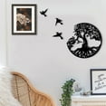 thumbnail image 4 of Decoración de pared de metal Árbol de la vida con pájaros Deco negro Decoración de pared Árbol de la vida 30 cm, 4 of 5