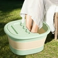 thumbnail image 1 of Lavabo para pies Perfecl Plegable portátil con tapa 26 puntos Verde, 1 of 8