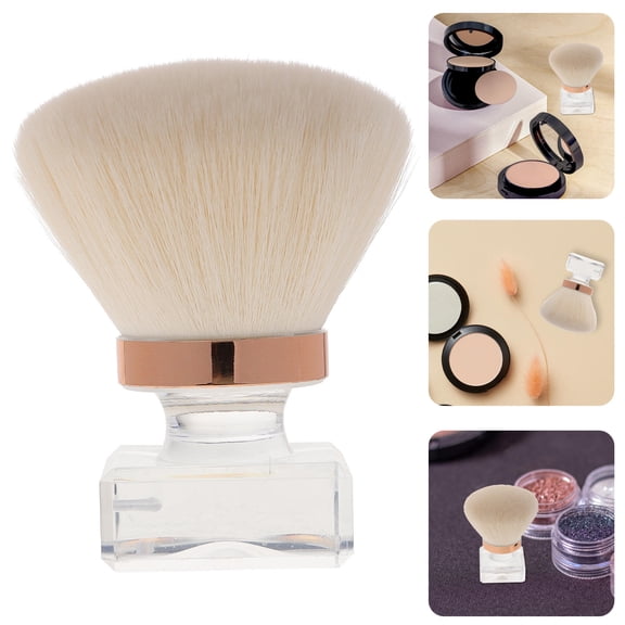 MUSEYA Powder Brush for Loose Powder with Artificial Fiber for Travel 1 Pcs
