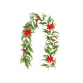 thumbnail image 1 of Hearth & Gear Couronne de Baies Rouges 185cm Douce pour Cheminée Escalier & Fête des Fleurs Fleurs d'Hiver Petites Fleurs Centres de Table d'Hiver pour Décorations Chaudes, 1 of 7