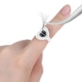 thumbnail image 3 of 100 Pcs Gobelets de Colle Intelligents Support de Colle pour Cils Anneau Gobelet, Gobelets de Colle Jetables Anneaux de Colle pour Cils Gobelets Éventail Fleur pour Extensions de Cils (Blanc), 3 of 6