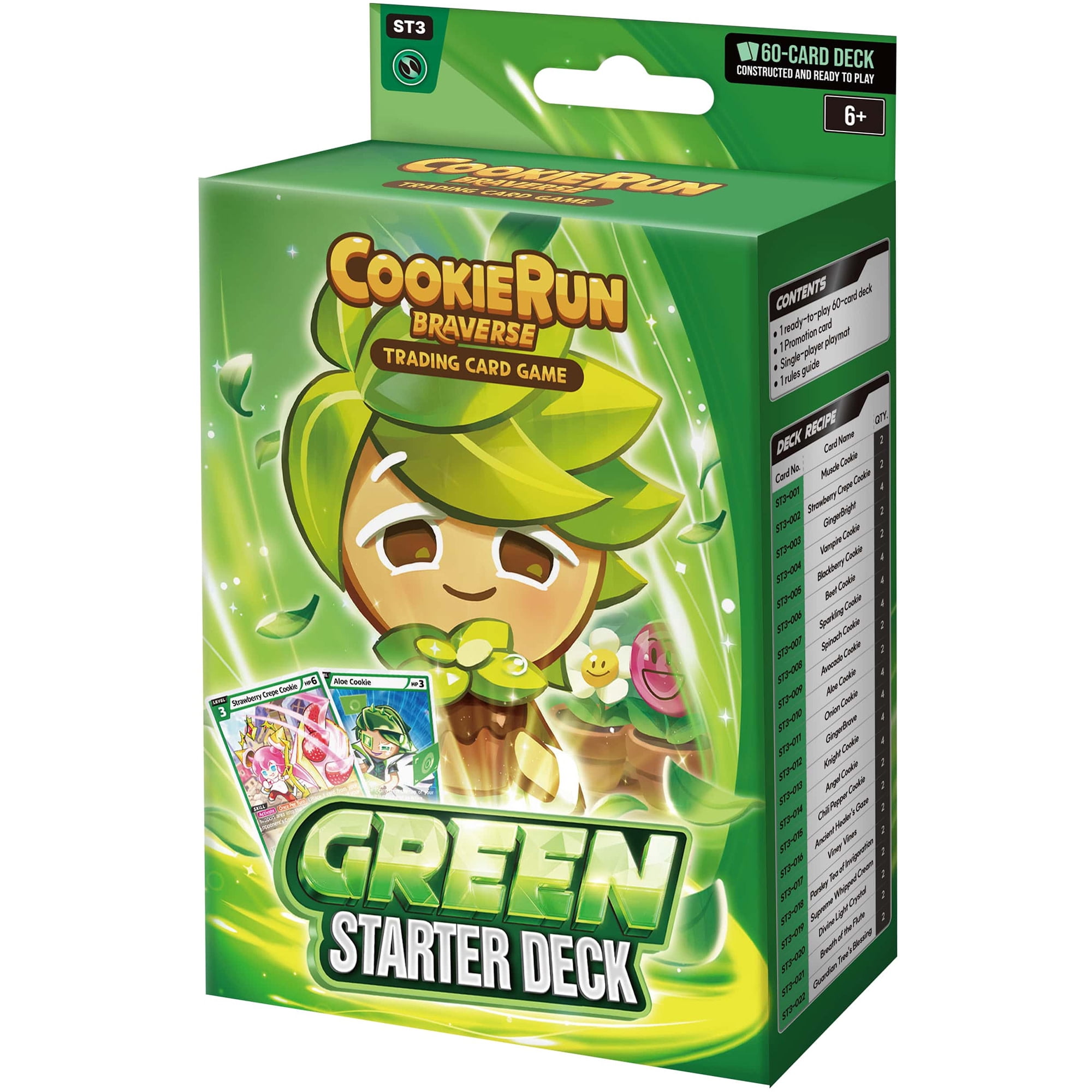 CookieRun: Braverse Trading Card Game - Starter Deck Green