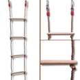 thumbnail image 1 of ISOP Swing Set Rope Ladder for Kids 10ft (3m) and Adults - Treehouse Ladder for Children - Exercise Climbing Equipment - Obstacle Rope Ladder, 1 of 9