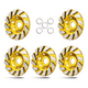 thumbnail image 2 of Set 5Pzas 4 Pulgadas  Bloosom Disco Diamante Desbaste Copa Granito, Mármol Dorado, 2 of 4
