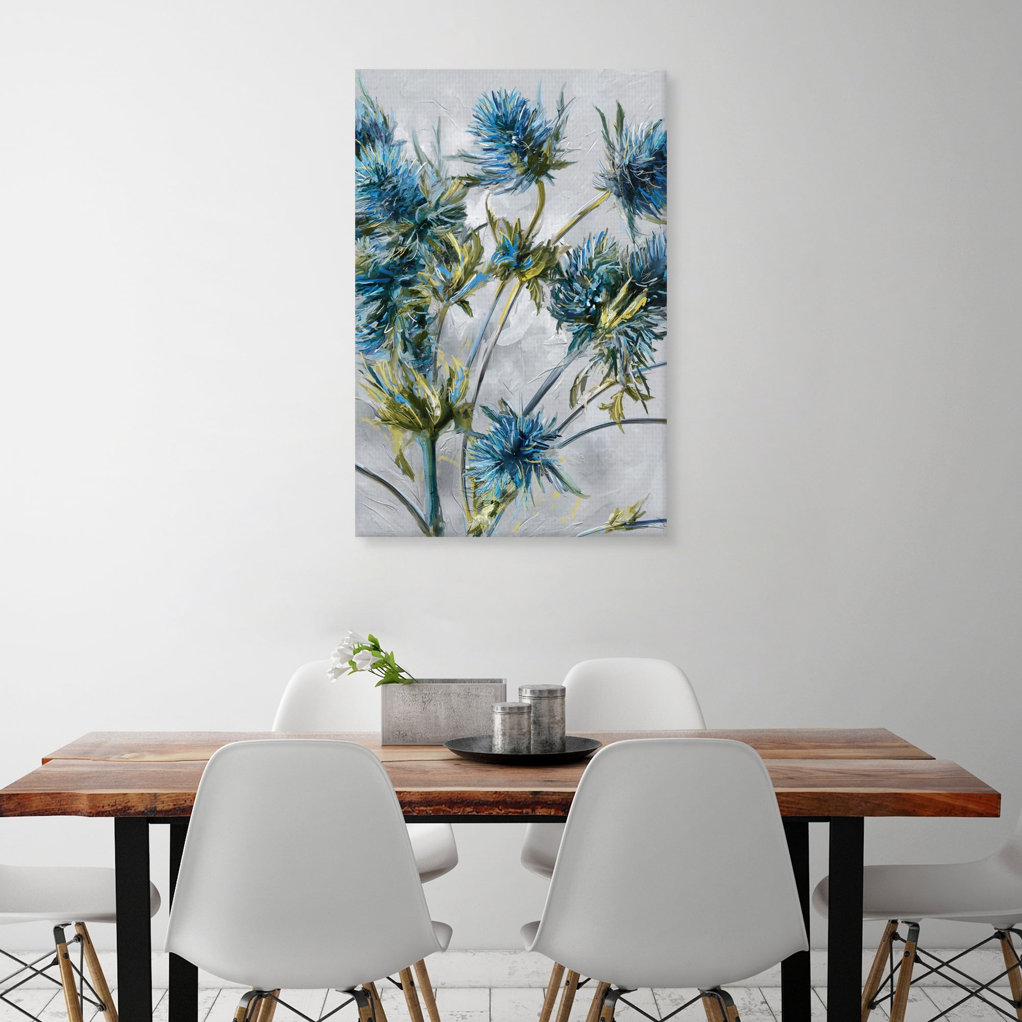 Indigo Blooms by Studio Arts Canvas Art Print