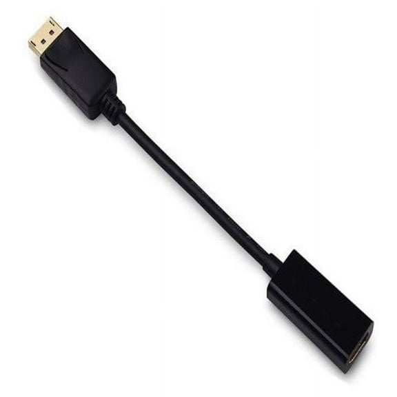 Sanoxy SNX-CBLR-DP201-1246 6.5 in. Displayport 1.2 Male to HDMI Female Active Adapter Cable with Latches 4K-60Hz Resolution Ready - Black