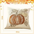 thumbnail image 2 of Oioii Maple Leaf Pumpkin Pillow Covers Decorative, Autumn Cushion Covers Thanksgiving Fall Throw Pillow Cushion Case for Home Bedroom Couch Sofa Decor, 2 of 3