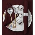 thumbnail image 2 of SKAVIJ Napkin Rings Set of 4 for Dinner Parties, Dining Table Decoration Handmade Napkin Holder (Silver), 2 of 5