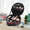 thumbnail image 6 of BZSMCE Makeup Bag Large Travel Cosmetic Bag with Adjustable Dividers Fashion Hearts in Bloom Printed, 6 of 7