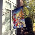 thumbnail image 2 of Chinese Crested and Santa Claus House Flag, 2 of 7