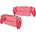thumbnail image 3 of elitegadget Case for Playstation Portal Remote Player - Transparent Clear Hard Plastic Shell Protective Case Cover for Playstation 5 Portal Remote Player 8" inch (2023) (Transparent Light Red), 3 of 4