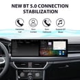 thumbnail image 6 of MOOKAKA 10.1"+10.1" Smart Display Radio Audio Media Player for Volkswagen Sagitar 2023 Universal Car Navigation GPS Upgrade Headunit Android Replacement HD Screen Carplay Accessories, 6 of 15