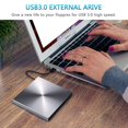 thumbnail image 2 of External CD/DVD Drive Usb 3.0 Aluminum Alloy, 2 of 4