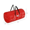 thumbnail image 3 of Elf Stor Christmas Tree Storage Bag for 12ft Artificial Trees, Heavy-Duty with Handles, Red, Zippered, 3 of 5