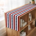 thumbnail image 6 of Coastal Turtle 108 Inch Table Runner, Red Stripe Black White Geometric Ocean Farmhouse Dresser Scarf Cotton & Linen Tablerunner for Dining/Kitchen Island/Holiday Party Décor 13" x 108", 6 of 9