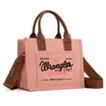 thumbnail image 1 of Bolso Montana West Wrangler de lona para mujer, color rosa, 1 of 5