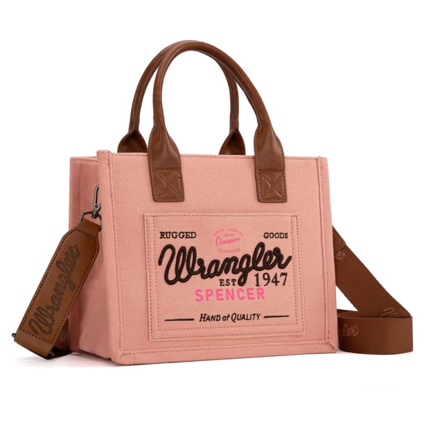 Bolso Montana West Wrangler de lona para mujer, color rosa