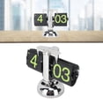 thumbnail image 1 of Mechanical Flip Desk Clock, 304 Stainless Steel European Style Retro Digital Flip Down Clock 12 Hours Auto Mechanical Internal Gear Operated Clock for Home Office, 1 of 7
