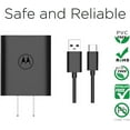 thumbnail image 4 of Motorola 20W Universal QC3.0 Charger with USB-C cable for Moto G Power, Moto G Stylus 5G , One 5g UW Ace, and USB-C Devices, 4 of 6