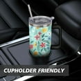 thumbnail image 7 of Boho Flowers 40 OZ Tumbler Cup with Lid and Straw Gifts for Mom Friend Sister Grandma, 7 of 7