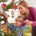 thumbnail image 7 of CoreLiving Winter Snowflake Ornaments 12-Pack, Hanging Plastic Snowflakes Decorations for Christmas Tree and Ceiling, Fake Snowflake Ornament Set for Indoor Winter Wonderland Decorating, 7 of 7