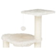 thumbnail image 3 of TRIXIE Baza Plush & Jute 52" Cat Tower Scratching Posts Condo Perch Hammock Cat Toy, Cream, 3 of 9