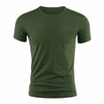 thumbnail image 2 of Ana Mens Short Sleeve T Shirt Summer Plain Casual Gym Muscle Crew Neck Slim Fit Tops, 2 of 9
