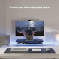 thumbnail image 2 of Monitor Stand - Acrylic Dual Monitor Riser . Acrylic Monitor stand with Storage Organizer for Computer Laptop Printer TV Oak, 2 of 7