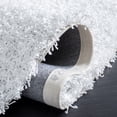 thumbnail image 4 of SAFAVIEH Clyde Solid Plush Polyester Shag Area Rug, White, 6' x 9', 4 of 10