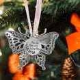 thumbnail image 3 of Farfi colgante para árbol de Navidad creativo hueco tallado forma de mariposa Memorial exquisito colgante para el hogar para espejo retrovisor para coche, 3 of 5