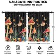 thumbnail image 2 of Blackout Kids Curtains,Red Mushroom Frog Black Pattern Childrens Insulated Curtains Set Of 2,Bedroom Essentials,Toddler Room Decor 42"x54", 2 of 5