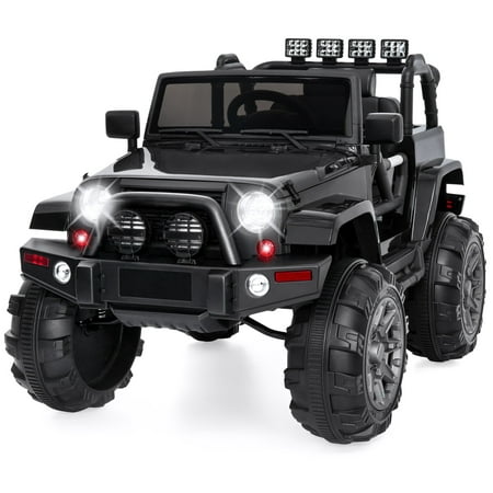 Best Choice Products Kids 12V Ride On Truck w/ Remote Control, 3 Speeds, LED Lights, AUX, (Best 4 Wheeler In The World)