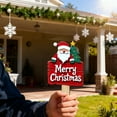 thumbnail image 4 of 7.8 Inch Outdoor Christmas Decorations,Wooden Snowman Santa Claus Decorative Garden Stakes for Christmas Outdoor Yard, Xmas Signs for Home Outside Yard Lawn Porch Pathway Xmas Decor(Santa Claus), 4 of 4