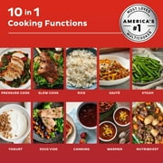 Instant Pot 6QT Pro Plus 10-in-1 Multi-CookerPressure Cooker, Slow Cooker, Rice Cooker, Steamer, Sauté Pan, Yogurt Maker, Warmer, Canning Pot, Sous Vide, Includes App with Over 800 Recipes, 6 Quart