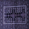 thumbnail image 1 of Ahgly Company Machine Washable Indoor Square Persian Blue Traditional Area Rugs, 8' Square, 1 of 4