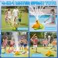 thumbnail image 4 of JoyStone 4-in-1 Turtle Water Sprinkler Toys for Kids, Water Spray Game with Baseball & Ring Toss, Summer Outdoor Toy for Toddlers Boys Girls Gifts, 4 of 7