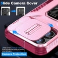 thumbnail image 2 of Funda para GANGXUN iPhone 15 Pro Max - Soporte metálico, Función magnética, Rosa, 2 of 6