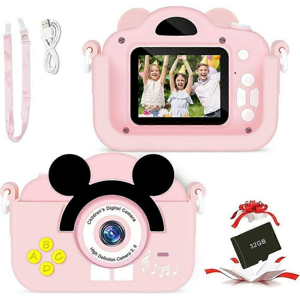 Children'S Camera, Children'S Digital Camera, Creative Gifts, 3-12 Year-Old Boy'S Camera, With 32 G/1080P Hd Card