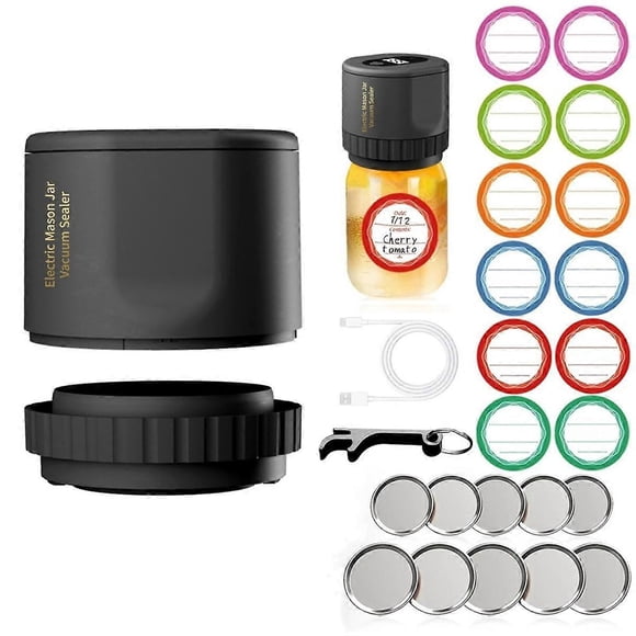 Electric Mason Jar Vacuum Sealer for Canning Jars with Mouth and Regular Mason Lids, Vacuum Sealing Machine